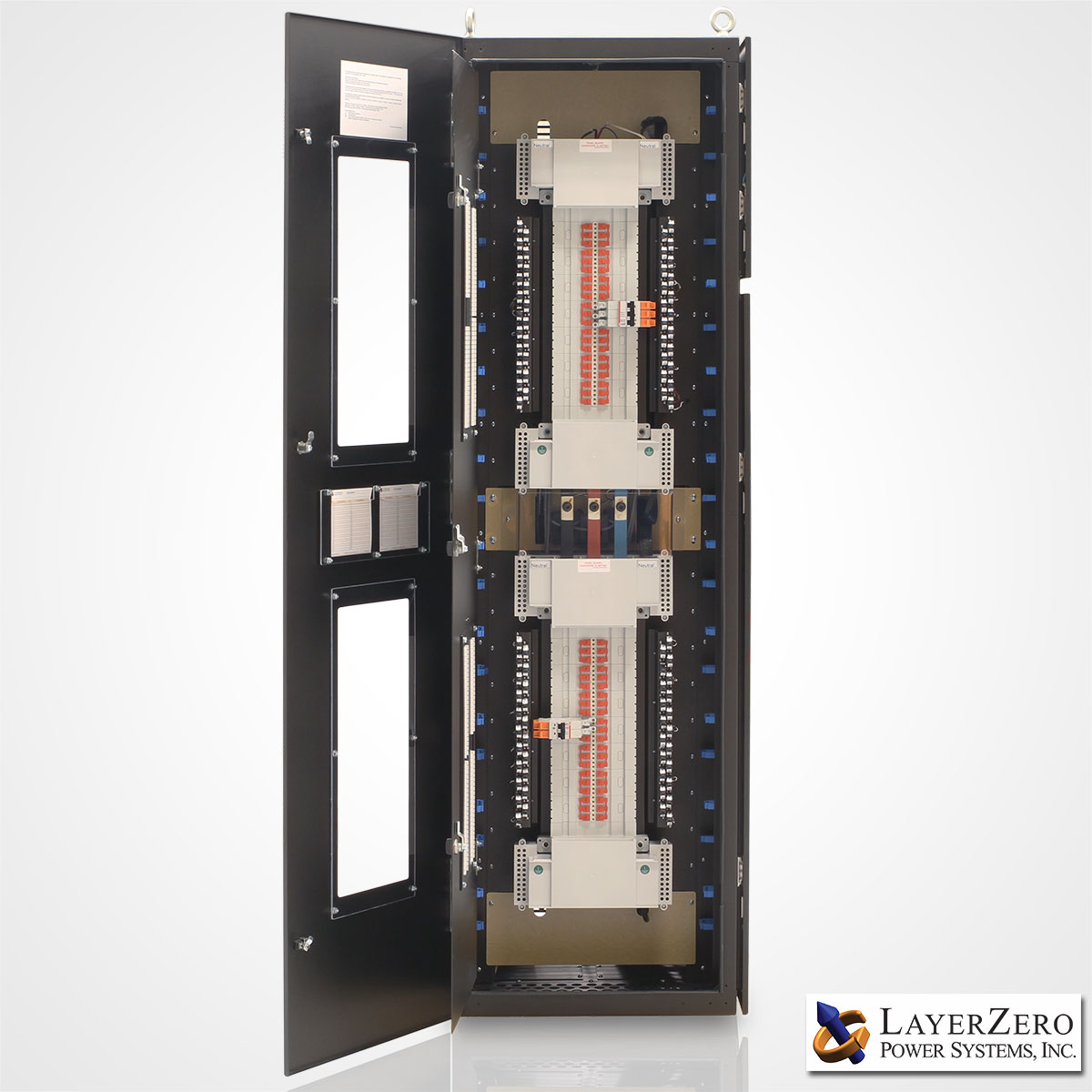 LayerZero Series 70: eRPP-FS SafePanel Finger Safe NFPA-70E Inspired Power Distribution.