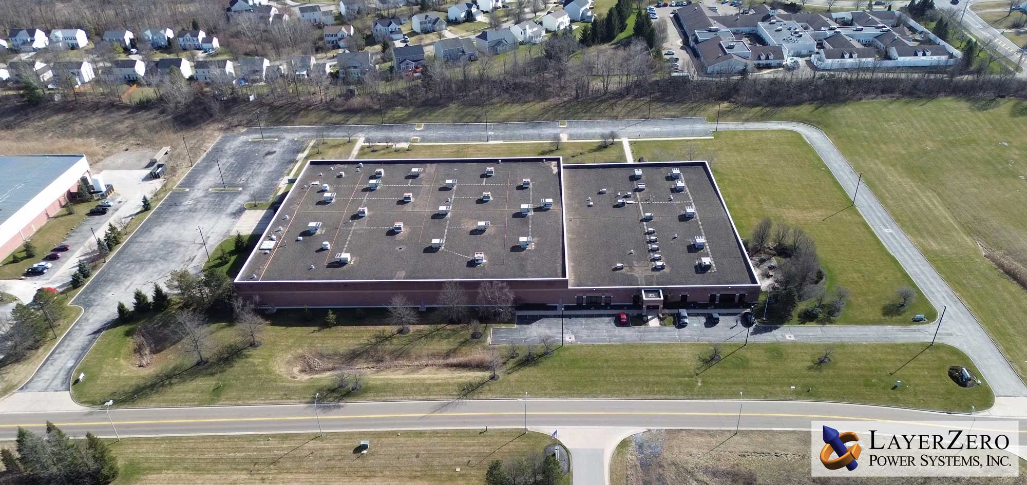 Aerial View LayerZero Power Systems Streetsboro Ohio