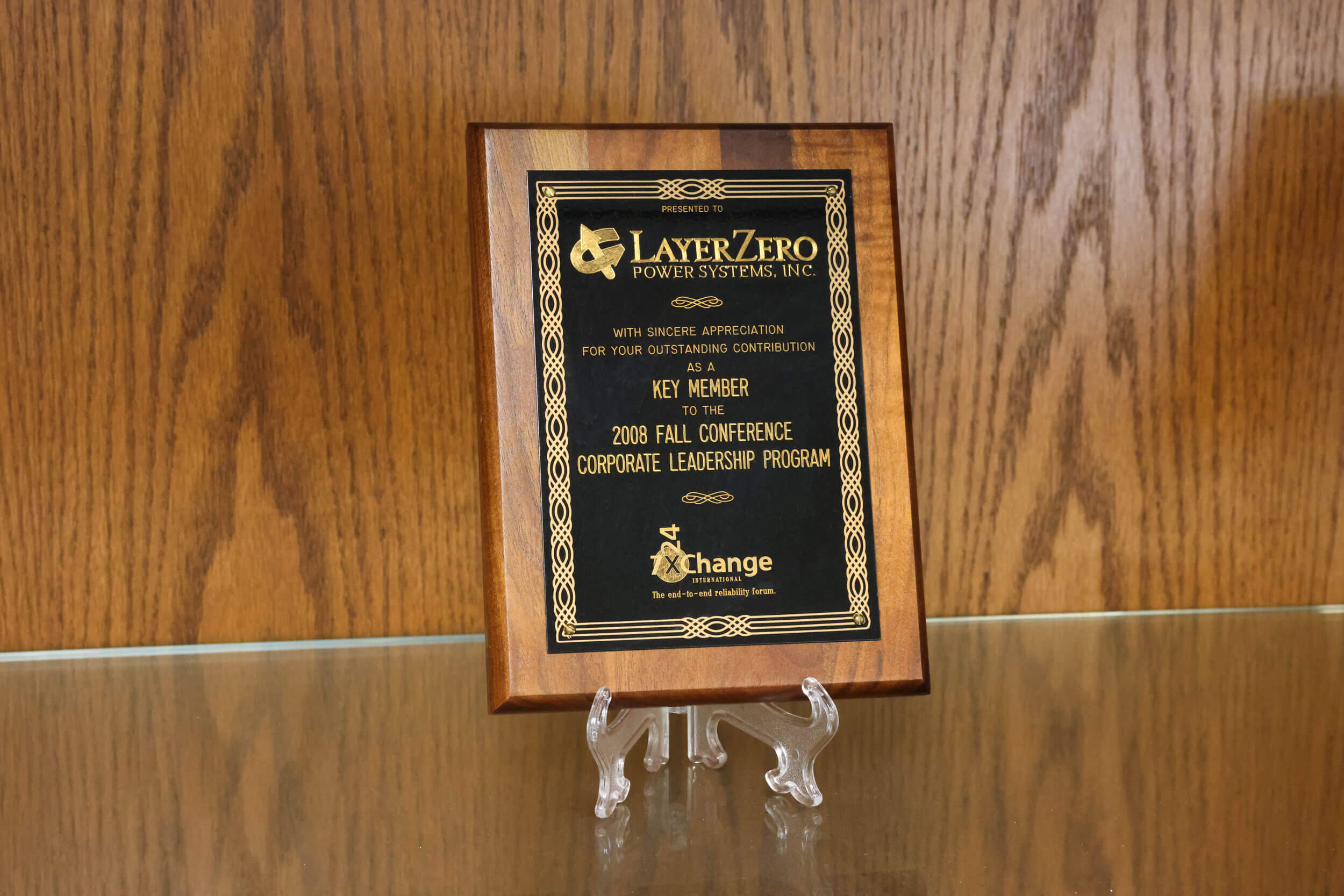 LayerZero Power Systems Key Member Award 2008 Fall Conference