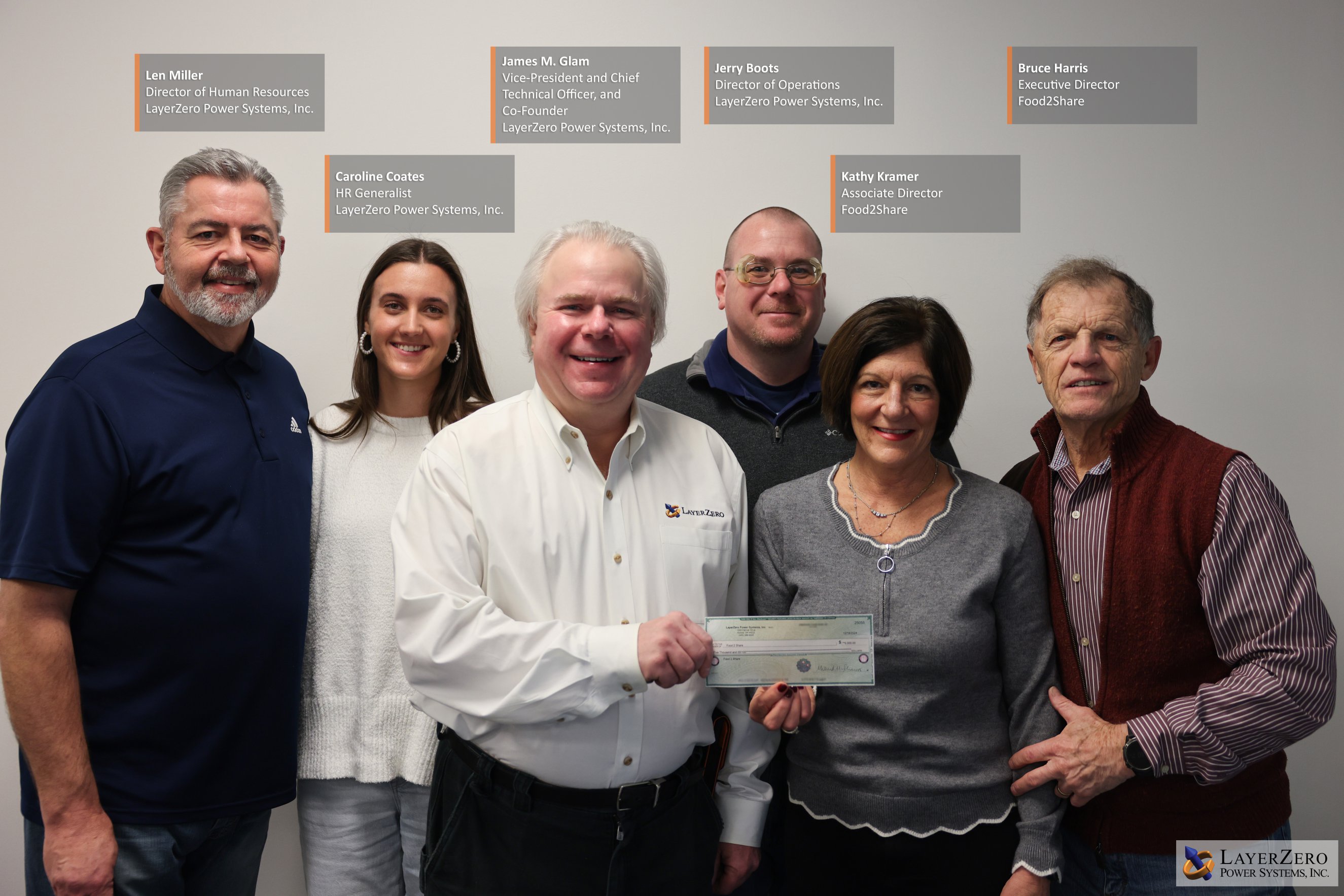 LayerZero Power Systems Donates to Food2Share