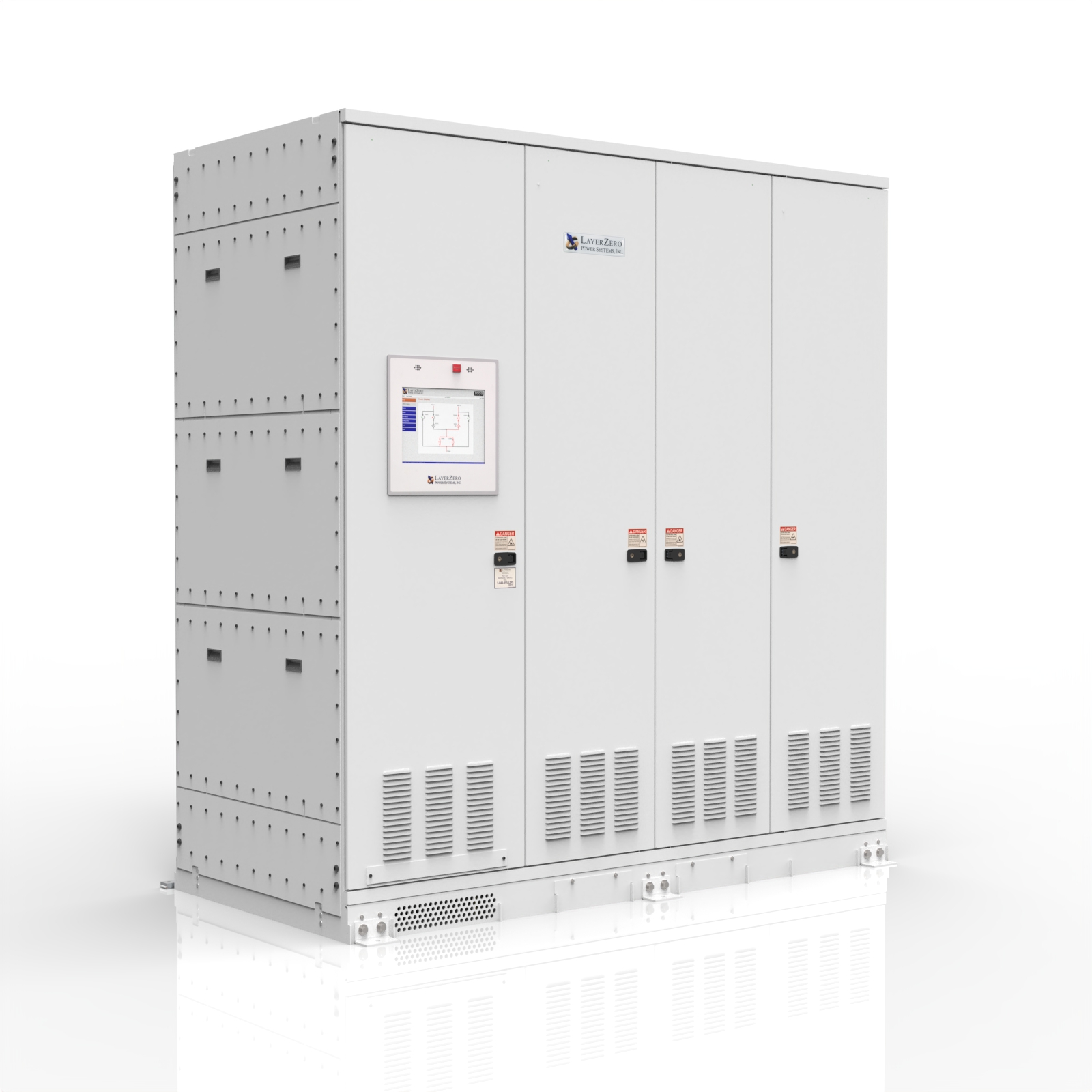 1600 A eSTS Static Transfer Switch Front Top Angle