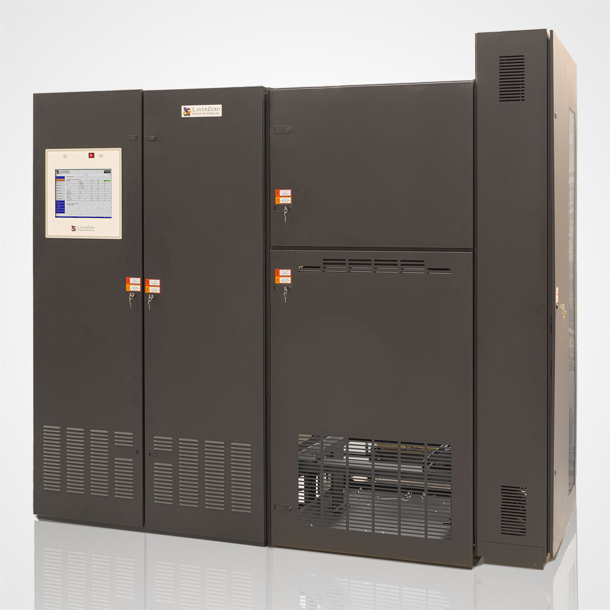 The LayerZero Series 70 ePODs: Type-P Power Distribution Unit (PDU) with Black Paint.