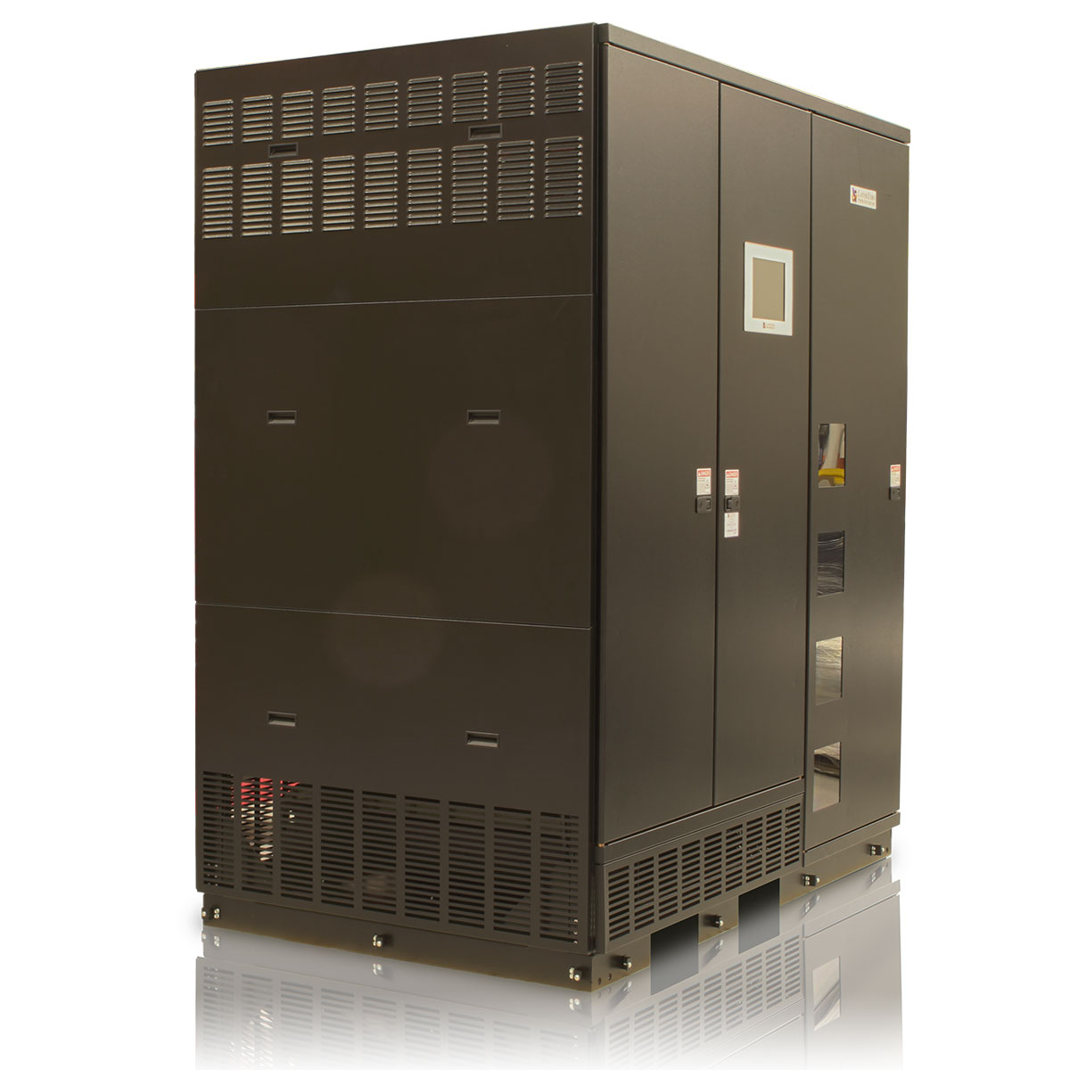 The LayerZero Series 70 ePODs: Type-X 750 kVA Power Distribution Unit (PDU) Front Angle.