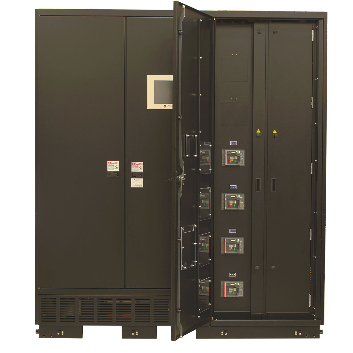 The LayerZero Series 70 ePODs: Type-X 750 kVA Power Distribution Unit (PDU) Circuit Breaker Section.