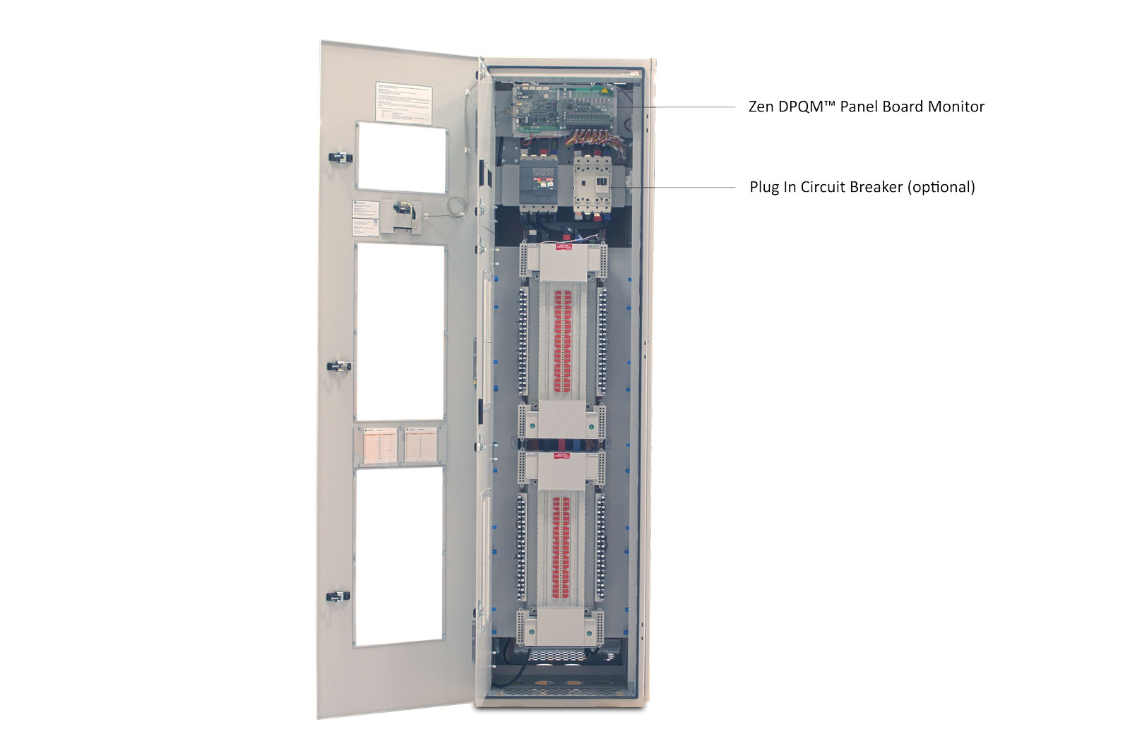 eRPP Remote Power Panel with the Top Dead Front Door Open